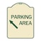 Signmission Parking Area Up Left Arrow Symbol Heavy-Gauge Aluminum Architectural Sign, 24" x 18", TG-1824-24614 A-DES-TG-1824-24614 - alternate 1